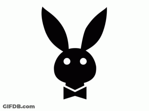 Black Playboy Bunny With Bow Tie GIF