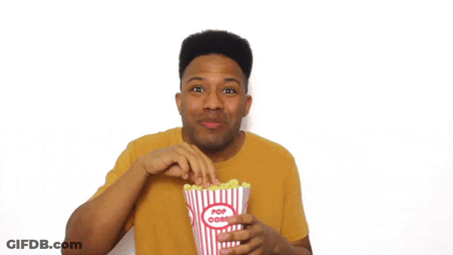 Black Prez Popcorn Eating GIF