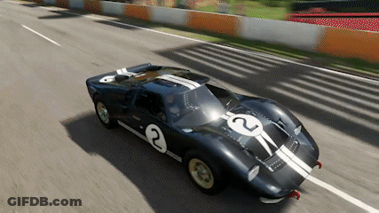 Black Racing Car Number 2 GIF