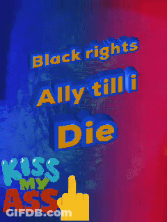 Black Rights Ally Tilli Die Poster GIF