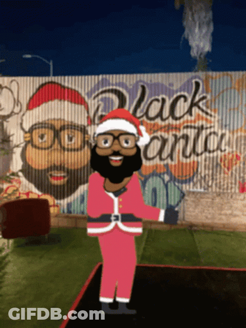 Black Santa Christmas GIF