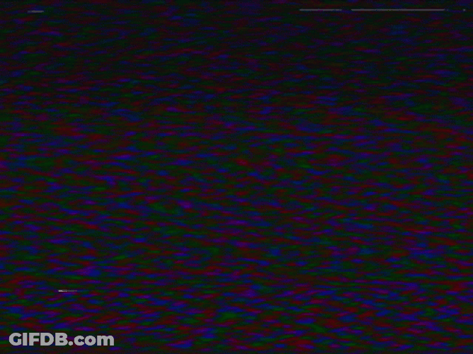Black Screen Glitching Message GIF
