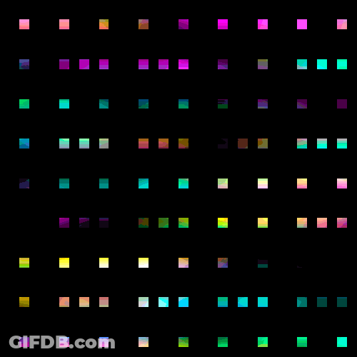 Black Screen Rainbow Colors GIF