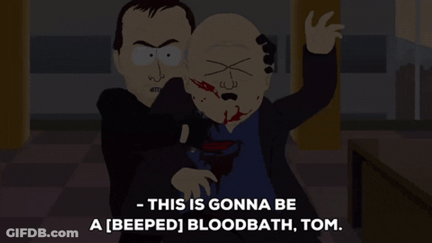 Black Screen Southpark Intense Scene GIF