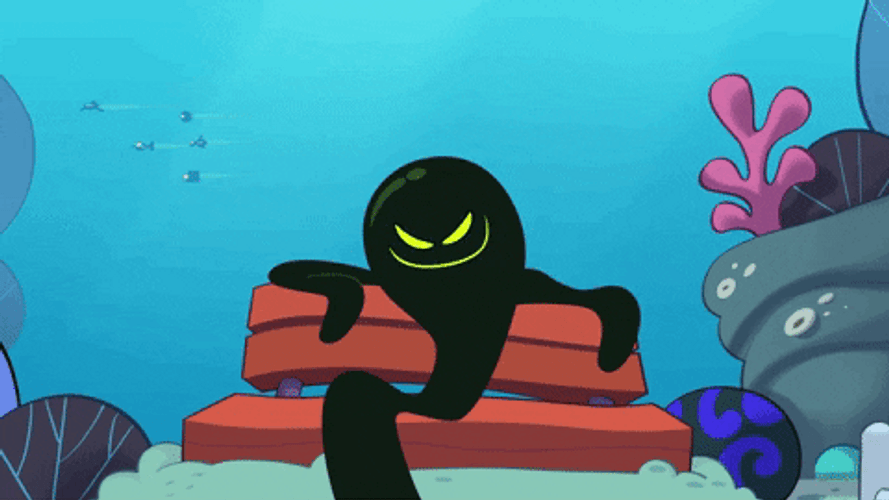 Black Shadow Evil Smile GIF
