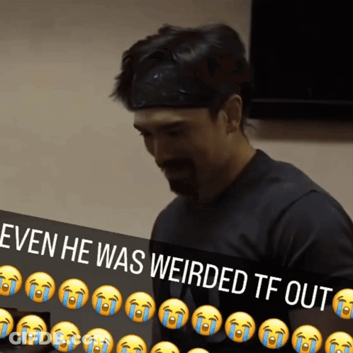 Black Shirt Man Eating Food With Tongue Out GIF