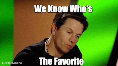 Black Shirt Man Face We Know Who's Favorite GIF