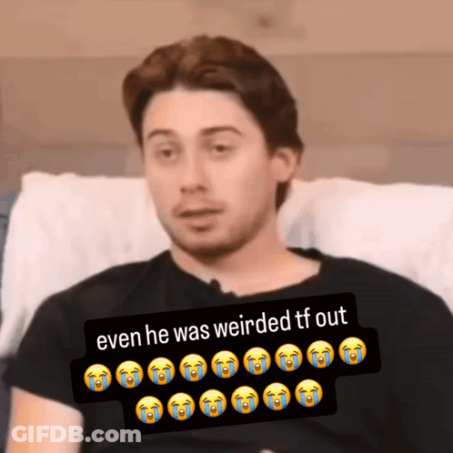 Black Shirt Man Hospital Bed Even He Was Weirded Tf Out GIF