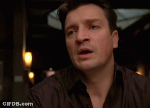 Black Shirt Man Making Funny Face Holding Meat GIF