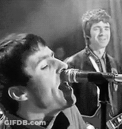 Black Shirt Man Playing Guitar Black And White GIF