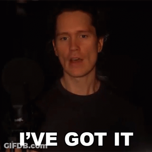 Black Shirt Man Saying I've Got It Microphone GIF