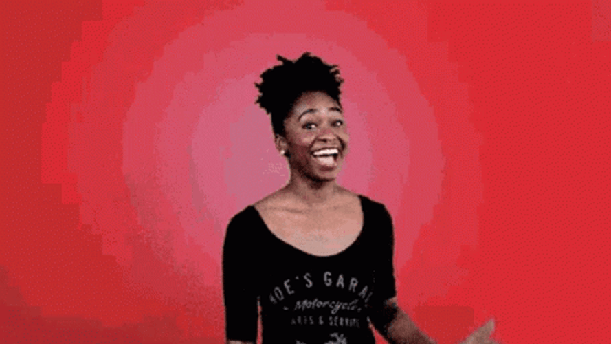 Black Shirt Woman Saying Get It Girl GIF