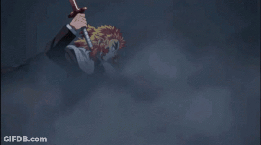 Black Smoke Rengoku Death GIF