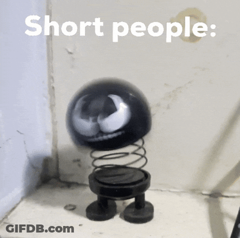 Black Spring Toy Short People GIF
