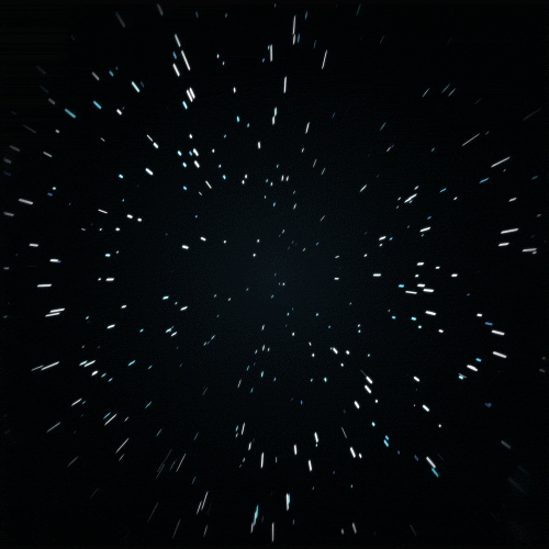 Black Starburst Night Sky GIF