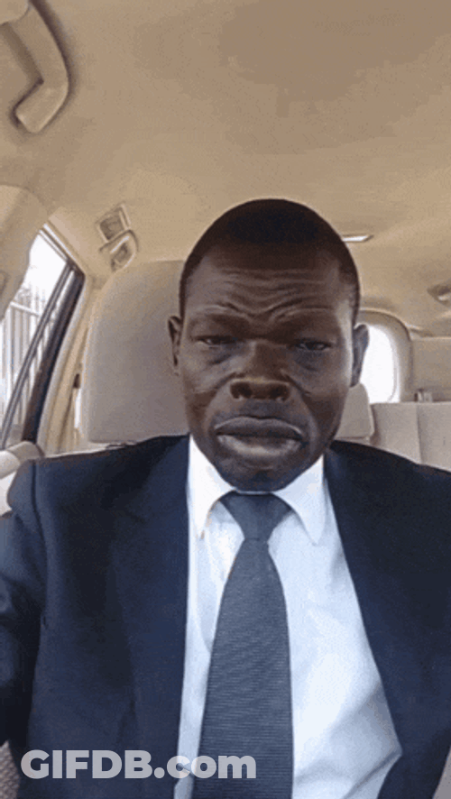 Black Stare GIF