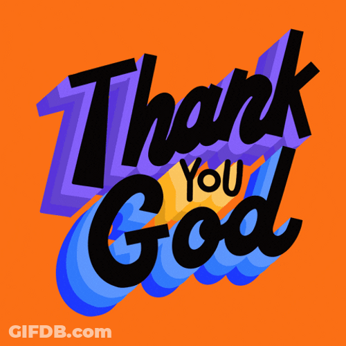 Black Sunday Thank You God GIF