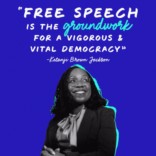 Black Supreme Biden Free Speech Quote GIF