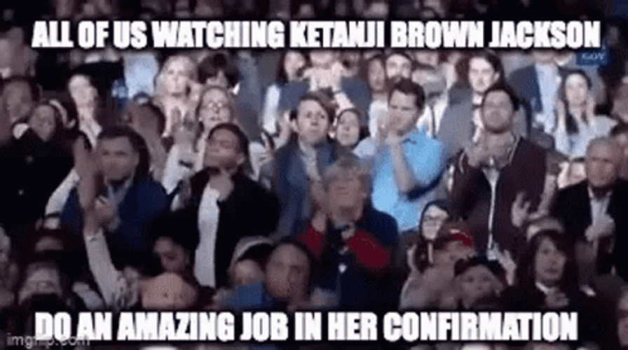 Black Supreme Brown Jackson Clapping Audience GIF
