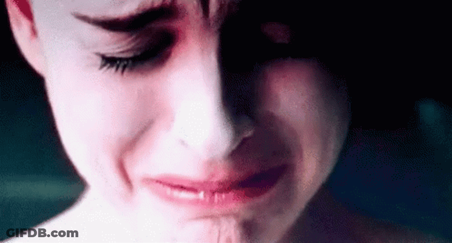 Black Swan Natalie Portman Crying GIF