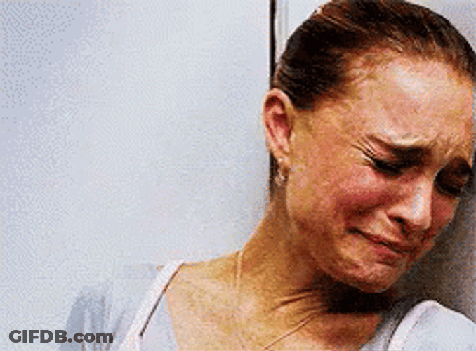 Black Swan Natalie Portman Crying Silently GIF