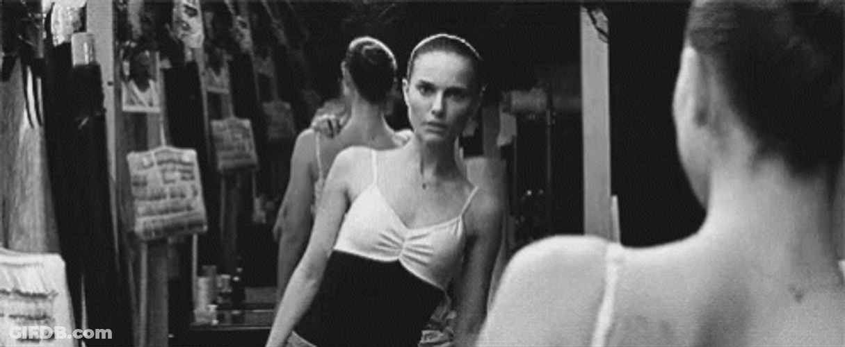 Black Swan Shocked Natalie Portman GIF
