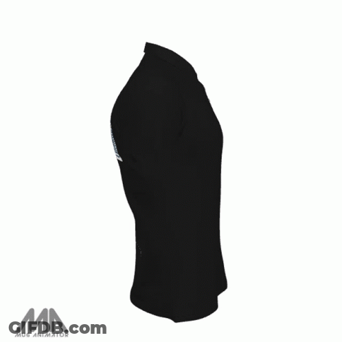 Black T-Shirt With Blue Gordini Sign GIF