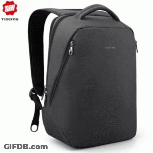 Black Tigernu Backpack With Handle GIF