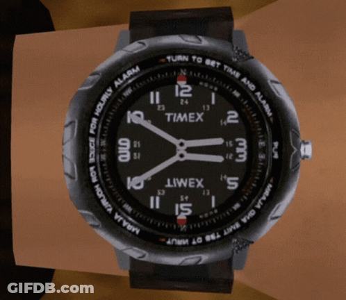 Black Timex Watch On Wrist GIF