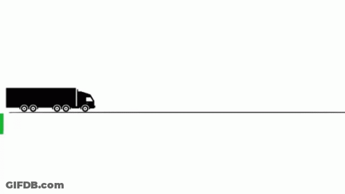 Black Truck Driving Past Green Go Green Sign GIF