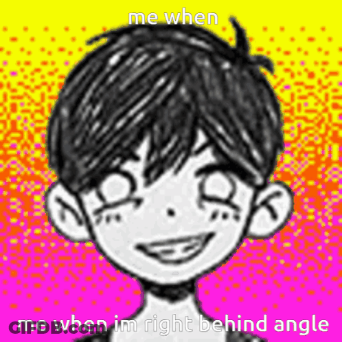 Black White Boy Me When I'm Right Behind Angel GIF