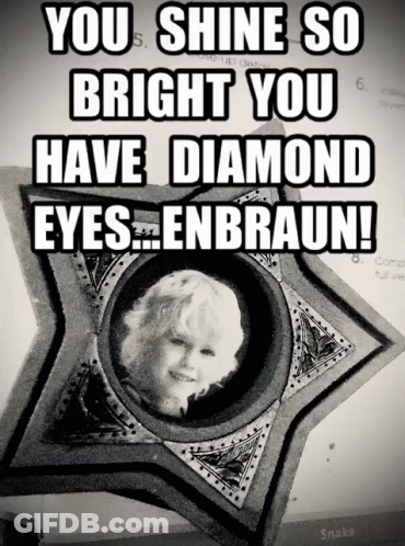 Black White Girl You Shine So Bright Diamond Eyes Enbraun GIF