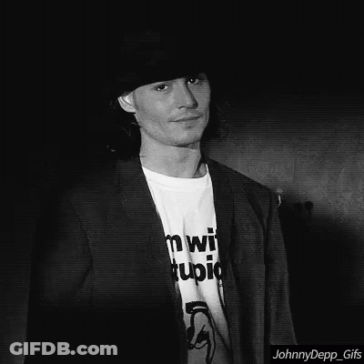 Black White Man Hat I'm Wi Stupid T-Shirt GIF