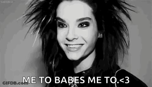 Black White Mohawk Man Me To Babes Me To <3 GIF