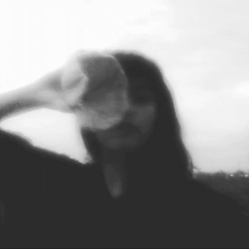 Black White Nostalgia Girl GIF