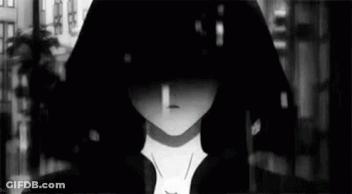 Black White Person Sitting In Bowl GIF