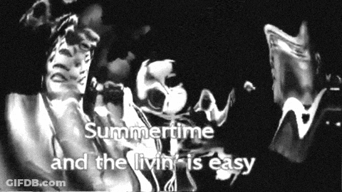 Black White Summertime And The Livin' Is Easy GIF