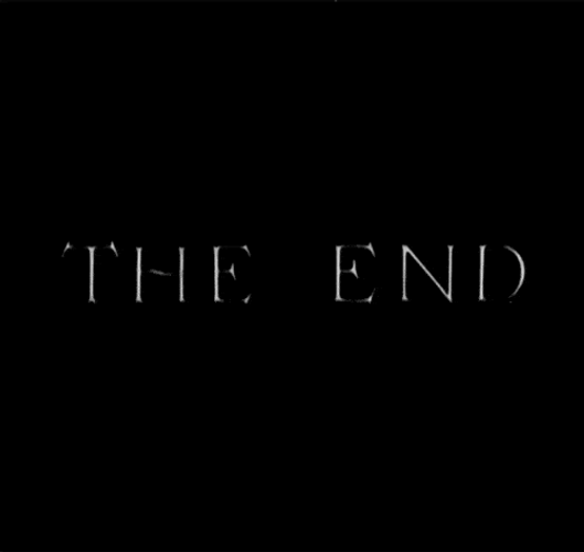Black White The End GIF