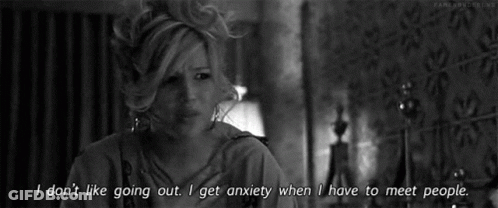 Black White Woman I Don't Like Going Out GIF