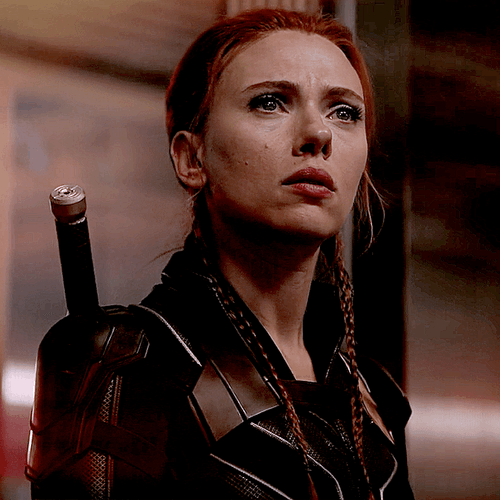 Black Widow Analyzing GIF