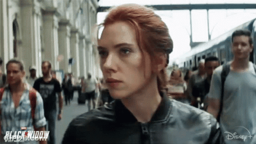 Black Widow Fierce Look GIF