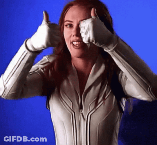 Black Widow Goofy Dance GIF