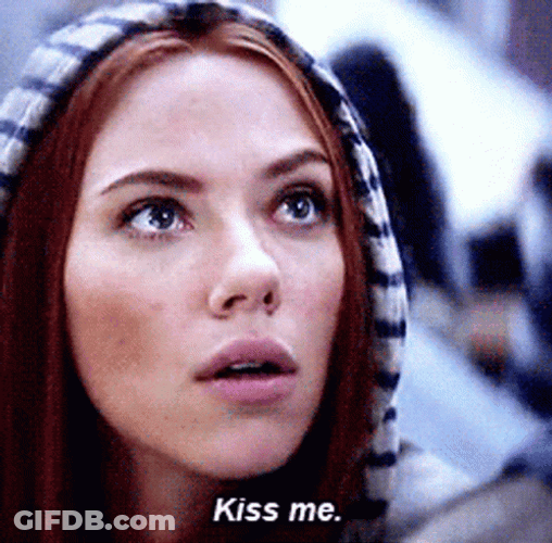 Black Widow Kiss Me GIF