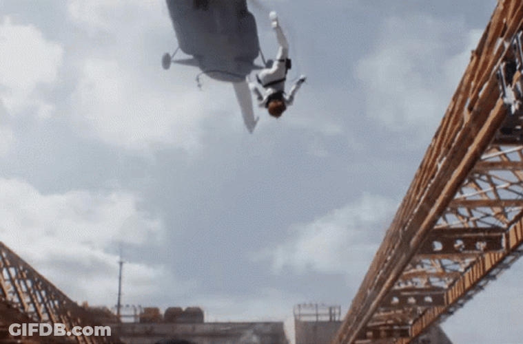 Black Widow Lands Helicopter Descend GIF