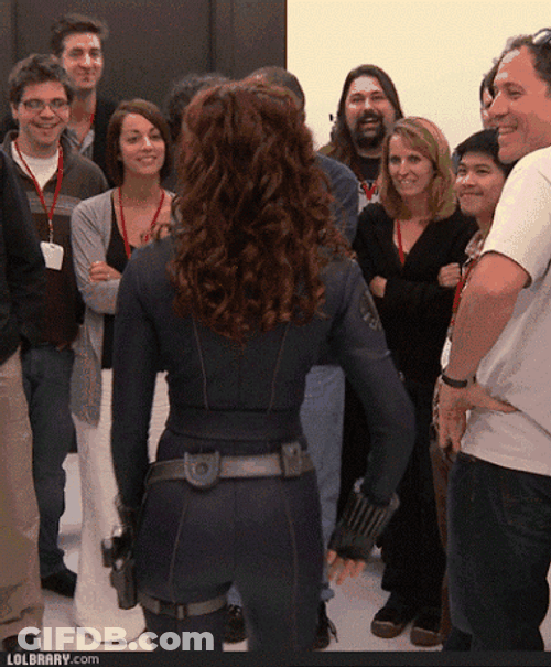 Black Widow Sassy Walk GIF