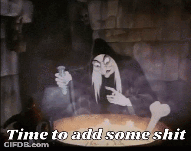 Black Witch Stirring The Pot GIF