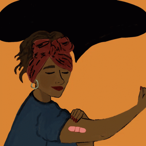 Black Woman Got Vaccine GIF