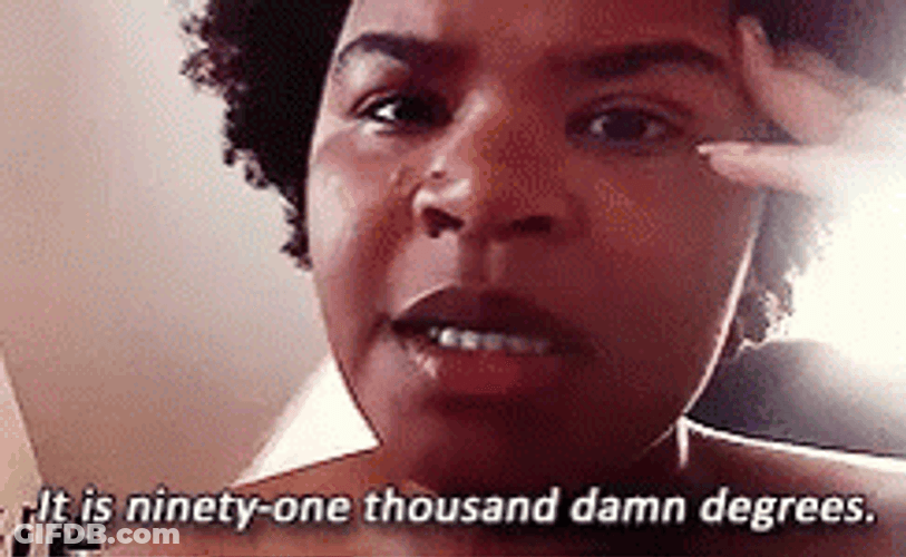 Black Woman Heat Stroke GIF