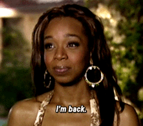 Black Woman I'm Back GIF