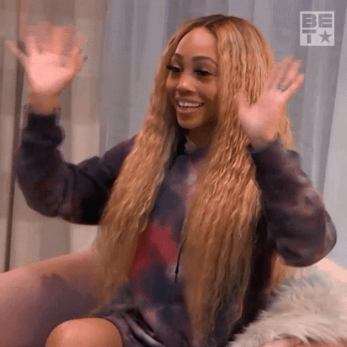Black Woman Waving Hi GIF